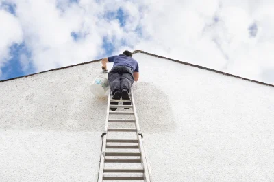 Peinture extérieure aux Hermites — façades et ravalement